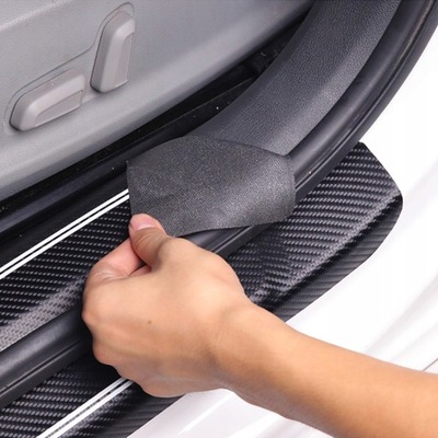 TOYOTA STICKERS PROTECTIVE ON BODY SILLS 4 PIECES CARBON  