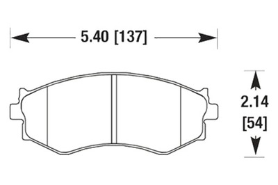 HAWK HPS HYUNDAI SONATA ZAPATAS PARTE DELANTERA HB235F.665  