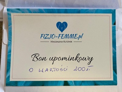 Voucher na Fizjo-femme.pl 100zł