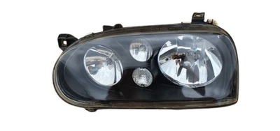 Vw golf 3 iii ala golf iv 4 фара лампа czarna black фото №1