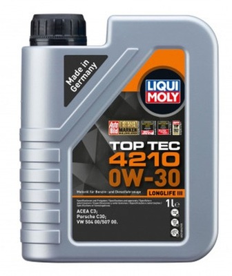 МАСЛО LQM 0W-30 TOPTEC 4210 1L 21604 LIQUI MOLY МАСЛО МОТОРНОЕ LIQUI MOLY