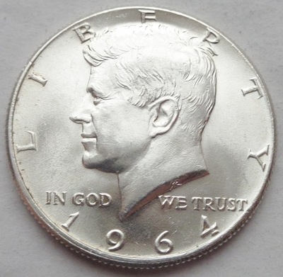 USA - 1/2 DOLARA 1964 - KENNEDY - HALF / srebro