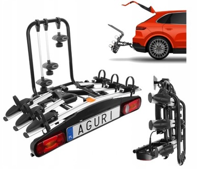 PLATAFORMA ROWEROWA AGURI ACTIVE BIKE 3 ALUMINIO ALUMINIO  