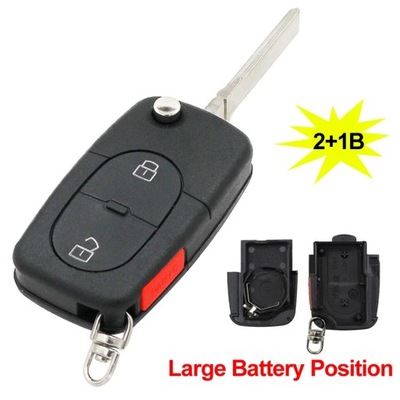 2/2 1/3/3 1 BUTTON REMOTE CAR KEY SHELL CASE FOR AUDI A2 A3 A4 A6 A8~51771  