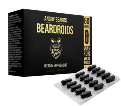 Angry Beards Beardroids kapsułki na porost brody