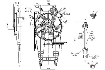 ВЕНТИЛЯТОР РАДІАТОРА (Z КОРПУСОМ) FIAT IDEA PUNTO L