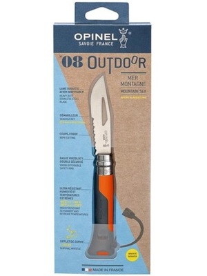 Nóż Składany Opinel No 08 Inox Outdoor Orange