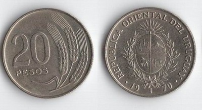 URUGWAJ 1970 20 PESOS