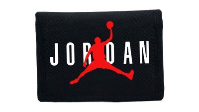 Portfel Jordan sportowy Materiałowy Czarny