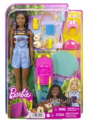 BARBIE NA KEMPINGU IT TAKES TWO BROOKLYN ZESTAW LALKA PLECAK AKCESORIA