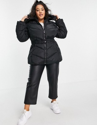 LOVEDROBE PLUS SIZE KURTKA PUCHOWA CZARNA 48 1VAK