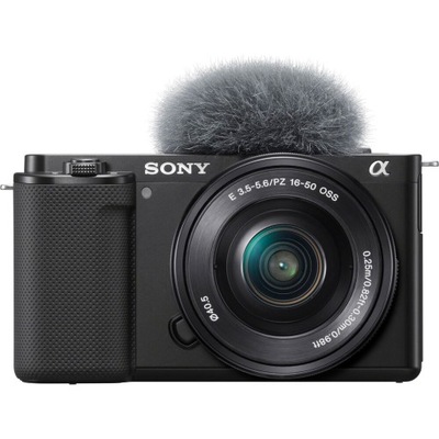 Aparat fotograficzny Sony ZV-E10 + 16-50mm korpus + obiektyw czarny