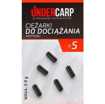 UNDERCARP Ciężarki do dociążania przyponu 0.8 g