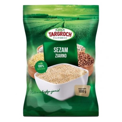 Sezam biały obłuszczony ziarno łuskane 1 kg