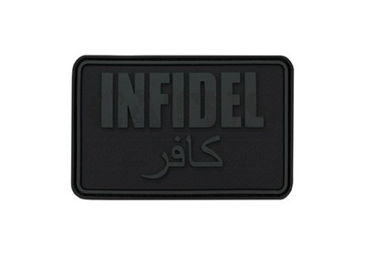 Naszywka na rzep 3D Infidel Large Black