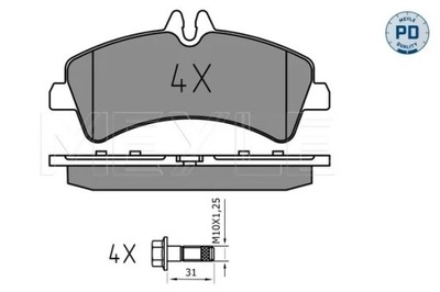 0252921720/PD КОЛОДКИ HAM. DB T. SPRINTER 06-