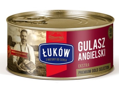 Konserwa Gulasz Angielski Ekstra 300g Łuków Premium Gold Selection