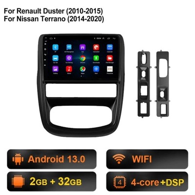 RADIO DE AUTOMÓVIL CON SYSTEMEM ANDROID 13 ANDROID AUTO PARA RENAULT DUSTER 1 2010-2015 CARPLAY  