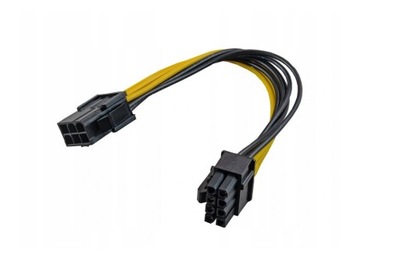 Adapter przedłużacz PCI-Express 6PIN na 8PIN 20cm