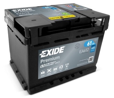 АККУМУЛЯТОР EXIDE PREMIUM 61AH 600A EA612 ДОКАТКА