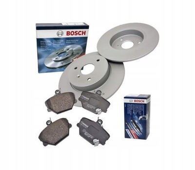 КОМПЛЕКТ BOSCH TARCZE+KLOCKI ЗАД AUDI A6 C5 245MM