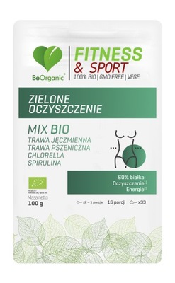 BeOrganic BIO Chlorella SPIRULINA jęczmień MIX