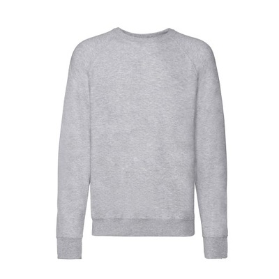 BLUZA - FRUIT OF THE LOOM - RAGLAN light grey L