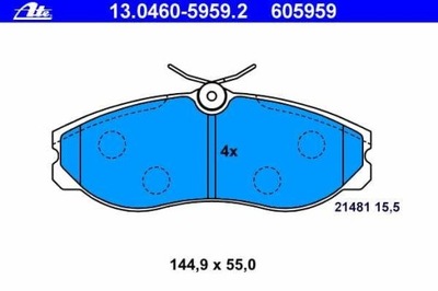 PADS BRAKE FRONT NISSAN TERRANO II 1993-, SERENA  