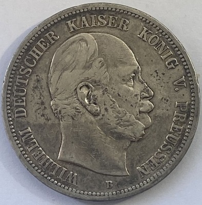 Niemcy Prusy 5 marek Wilhelm I 1875 *131