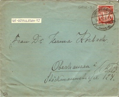 Danzig M45 - stempel GROSSLESEWITZ