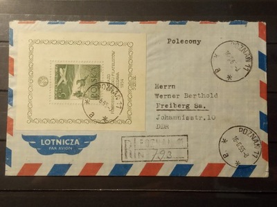 POLSKA Blok 13 list 1954 Zjazd PZF (3)