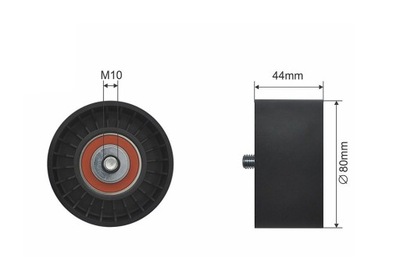 Ролик натяжителя ремень многоручейковый mercedes actros, actros mp2 mp3 om541. фото №1