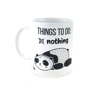 Kubek - Panda "Nic dzisiaj nie robię" ENG GiftWorld