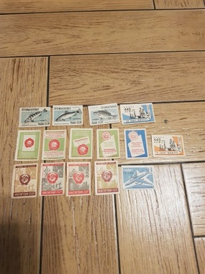 ZESTAW ETYKIET ROSJA 15 SZT