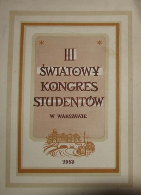 III ŚWIATOWY KONGRES STUDENTÓW DYPLOM SPORT 1953