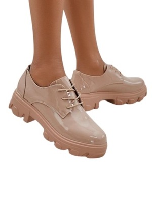 BEŻOWE PÓŁBUTY DAMSKIE GOFEY 40