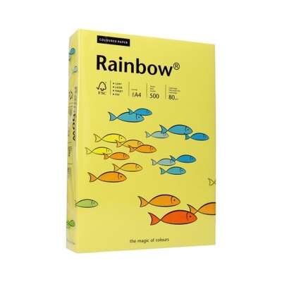 Papier ksero A4 80g żółty Rainbow 16