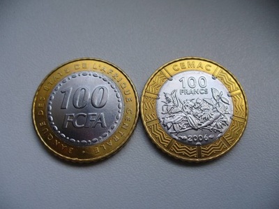 Afryka Środkowa 100 Francs 2006_________8432