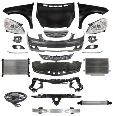 Mercedes b w245 05-11przód капот бампер pas лампа фото №1