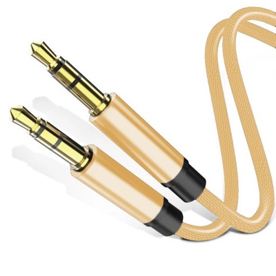 KABEL AUDIO AUX MINI JACK 3,5mm STEREO SOLIDNY 1m