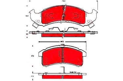 КОЛОДКИ ТОРМОЗНЫЕ BUICK LESABRE PARK AVENUE CADILLA