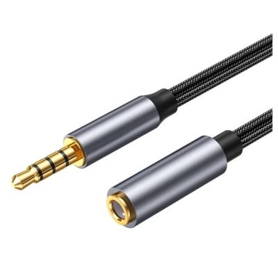 PRZEDŁUŻACZ KABEL MINI JACK 3,5MM AUX 1m