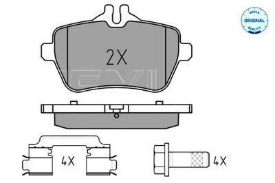 MEYLE ZAPATAS DE FRENADO PARTE TRASERA MERCEDES S A217 S C217 S W222 V222 X222 SL  