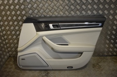 Обшивка дверь передний правый porsche panamera 971 glattleder kreide 1 фото №1