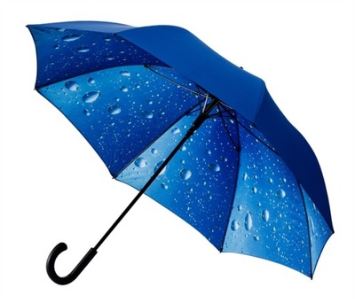 Duża automatyczna wytrzymała parasolka, deszczyk