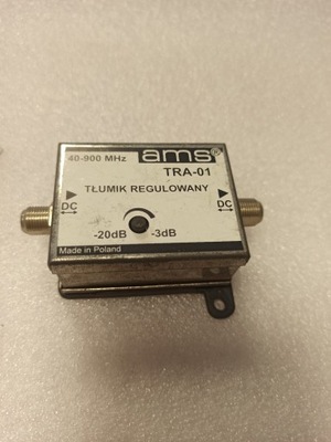 Tłumik antenowy regulowany 20dB TRA-01 40-900MHz