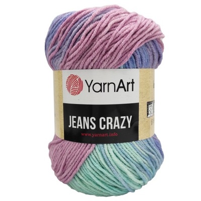 Włóczka YarnArt JEANS CRAZY bawełna OMBRE 8203