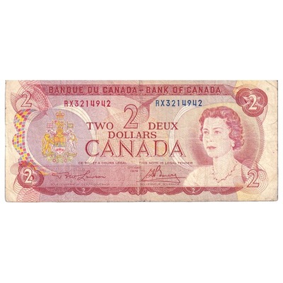 Banknot, Canada, 2 Dollars, 1974, KM:86a, VF(20-25