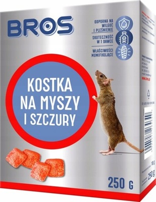 BROS Kostka na myszy i szczury 250g