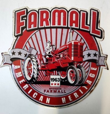Szyld Stara Reklama Retro Tractor Farmall